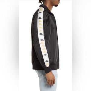 NWT Kappa Authentic Men 222 Banda Dullo 2 Jacket  Smoke-Grey Vapor-Orange Sz XXL